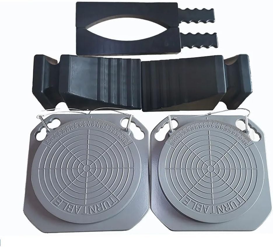 Katool Truck Wheel Alignment Turn Plates – Front-End Alignment Tool for 4-Post Lift & Alignment Machines | Fits Various Tire Sizes