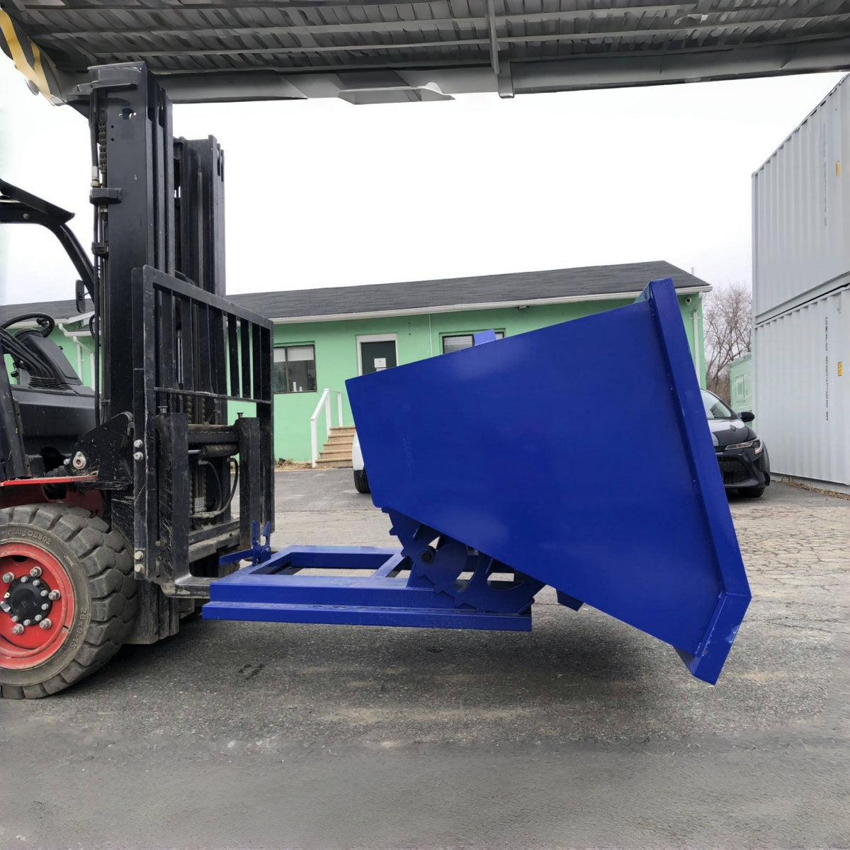 Greatbear Self Dumping Forklift Hopper - 1.5 Cubic Yard Capacity