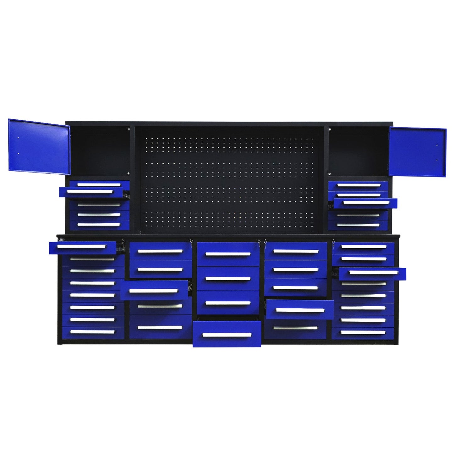 10ft Workbench Cabinet(40 Drawers, 2 Cabinets & 1 Pegboard)
