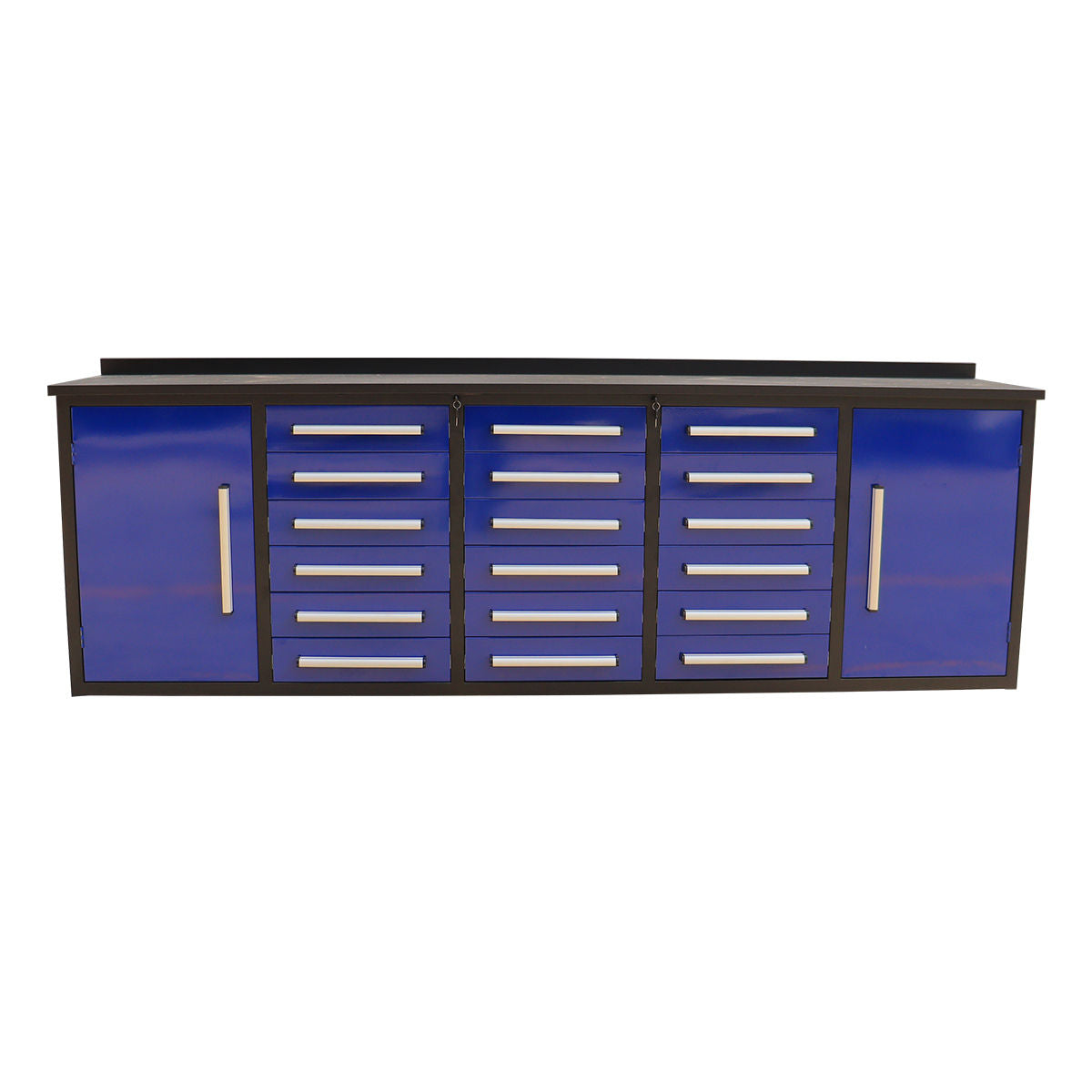 10ft Garage Storage Cabinet with 18 Drawers & 2 Cabinets