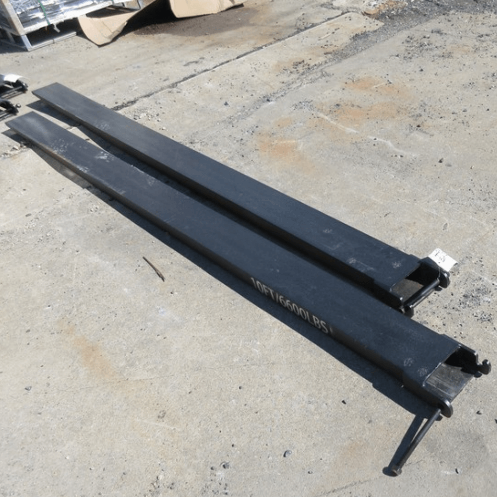 Greatbear 10ft Forklift Extensions 6” Wide Forks, 6600lbs Capacity (Pair)