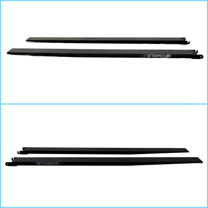 Greatbear 10ft Forklift Extensions 6” Wide Forks, 6600lbs Capacity (Pair)
