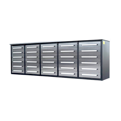 10ft Workbench Storage Cabinet with 30 Drawers