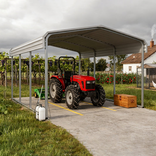 11'x20' Heavy-Duty Metal Carport