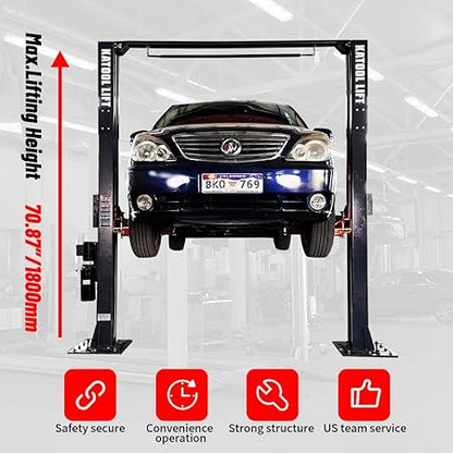 Katool 12000 Lbs Single Point Lock 2 Post Lift AM120SD Car Lift Auto Lift Two Post Car Lift