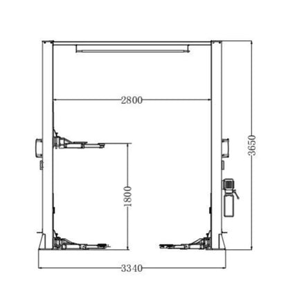 Katool 12000 Lbs Single Point Lock 2 Post Lift AM120SD Car Lift Auto Lift Two Post Car Lift