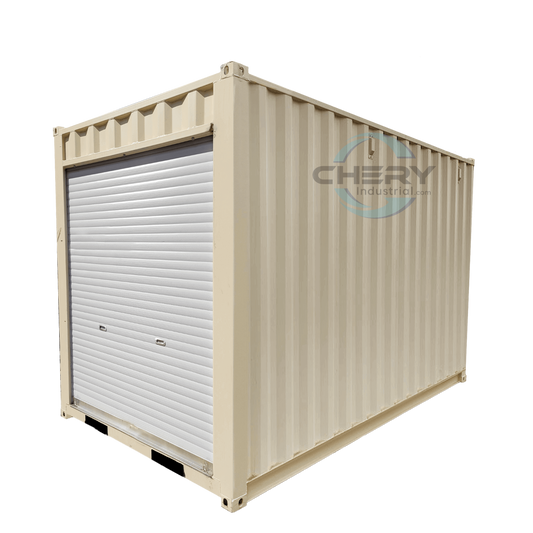 12' Small Cubic Shipping Container, Rollup Door