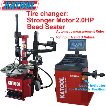 Katool Tire Changer KT-T850 & Wheel Balancer KT-B760