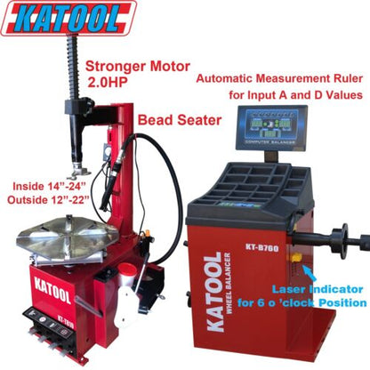 Katool Tire Changer KT810 & Wheel Balancer KT-B760