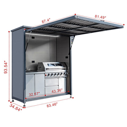 3ftx7ft BBQ House Outdoor Kitchen