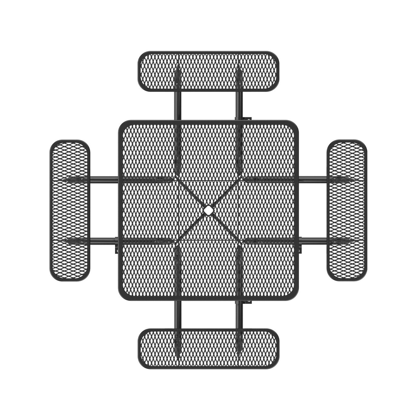 46" Square Picnic Table With Umbrella Hole