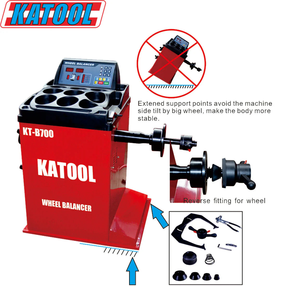 Katool Tire Changer KT-T800 & Wheel Balancer KT-B700