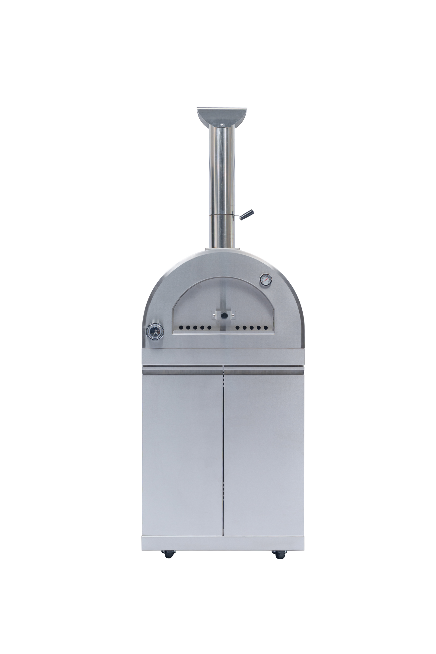 125" 10,8000 BTU 4-Burner Outdoor Kitchen Island Grill with Pizza Oven
