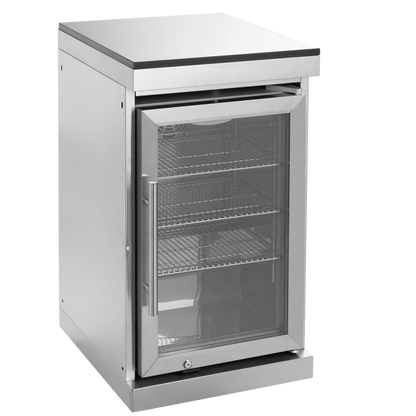 104" 4-Burner 72,000 BTU Silver Outdoor Kitchen Island Grill  with Storage Cabinets & Drawers