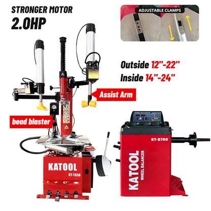 Katool Tire Changer KT-T830 & Wheel Balancer KT-B700