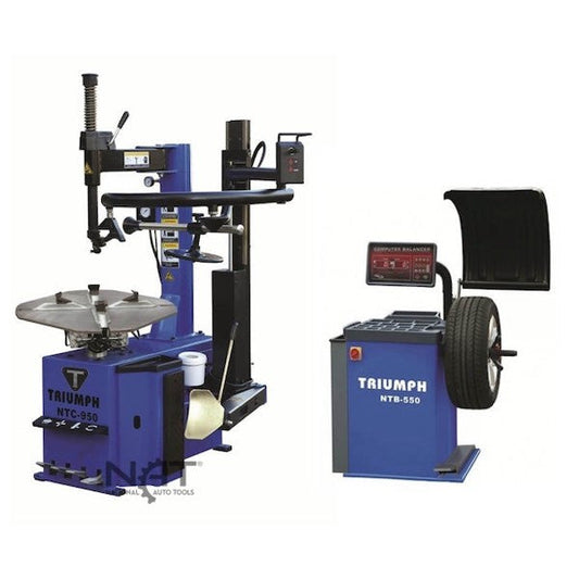 Triumph NTC-950-1 Tire Changer NTB-550 Wheel Balancer Combo