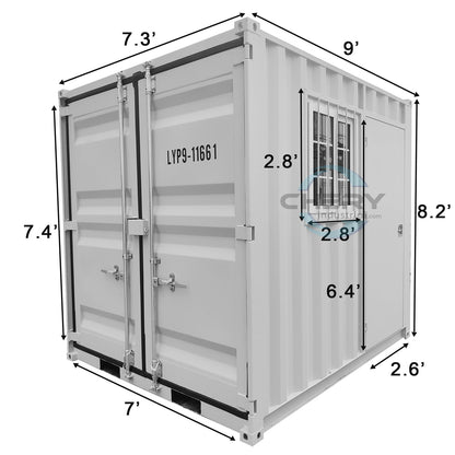 [AS-IS] 9ft Shipping Container