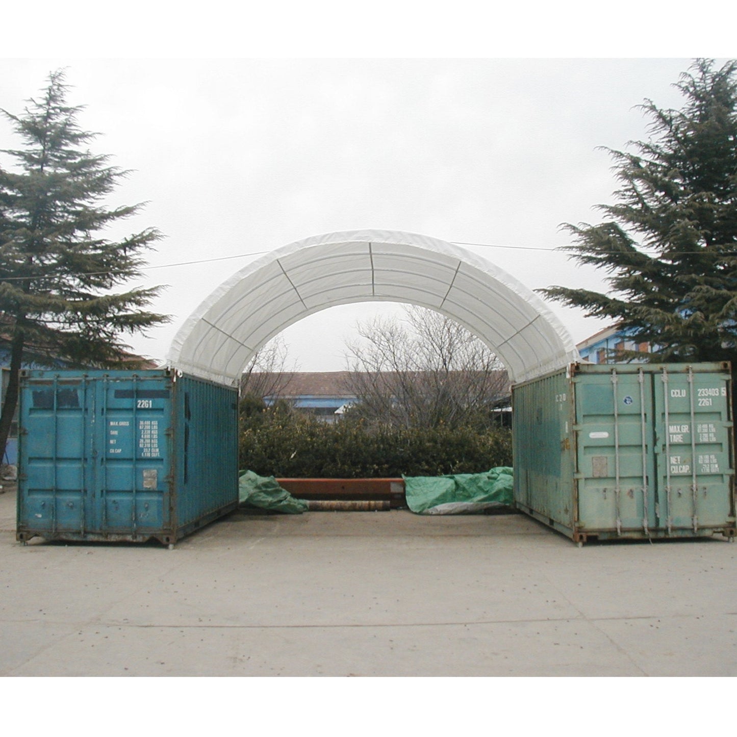 20'x20' Shipping Container Canopy Shelter