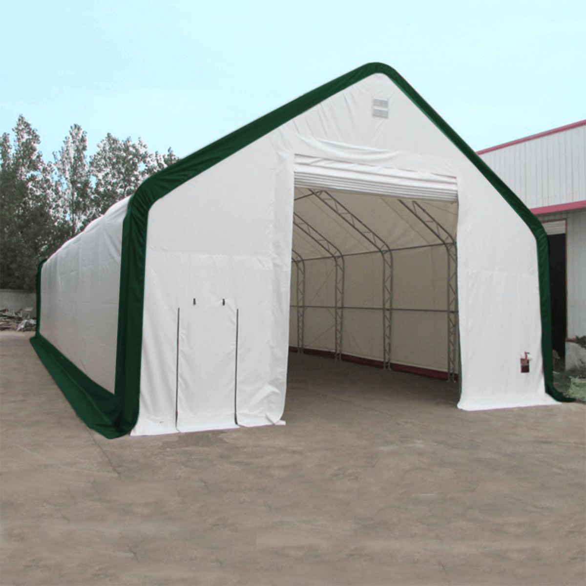 W30'xL60'xH20' Double Truss Storage Shelter