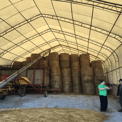W40'xL64'xH23' Double Truss Storage Shelter