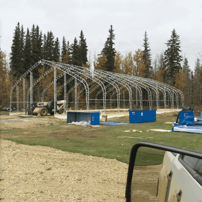 W40'xL80'xH23' Double Truss Storage Shelter