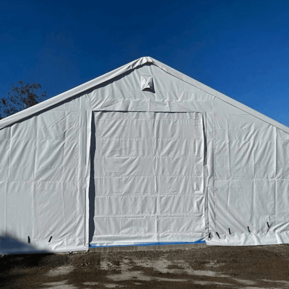 W50'xL100'xH23' Double Truss Storage Shelter