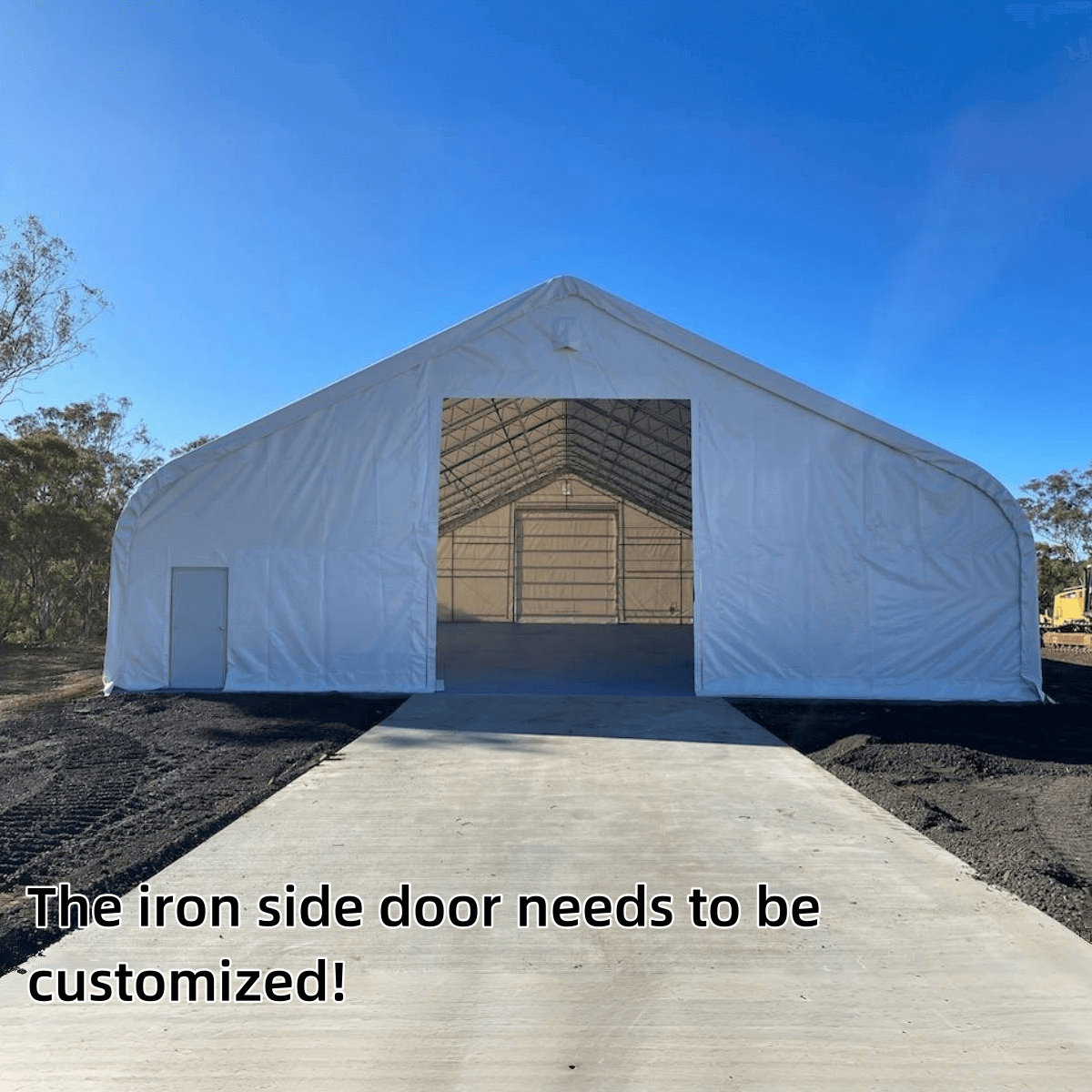W70'xL120'xH28' Double Truss Storage Shelter