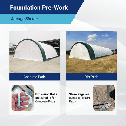 W30'xL85'xH15' Single Truss Arch Storage Shelter