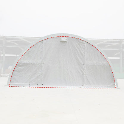 Front/Rear Panel with Roll-up Door for W30'xL85'xH15' Storage Shelter