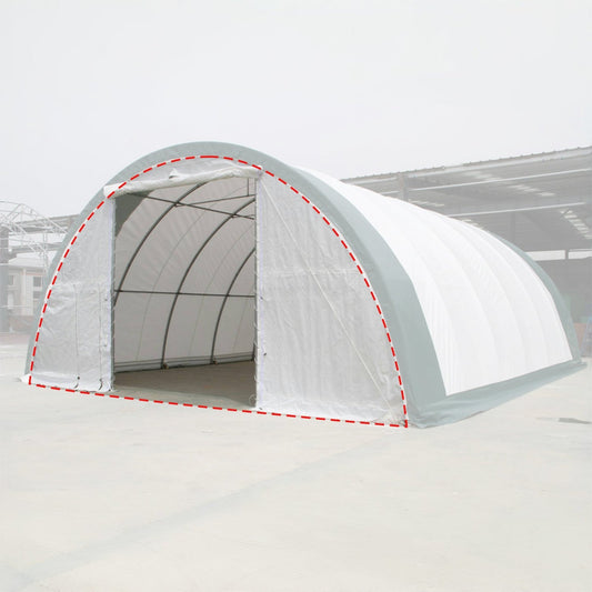 Front/Rear Panel with Roll-up Door for W30'xL85'xH15' Storage Shelter
