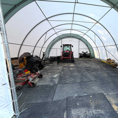 W30'xL40'xH15' Single Truss Arch Storage Shelter