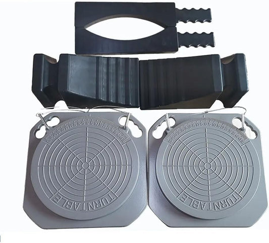 Katool Truck Wheel Alignment Turn Plates – Front-End Alignment Tool for 4-Post Lift & Alignment Machines | Fits Various Tire Sizes