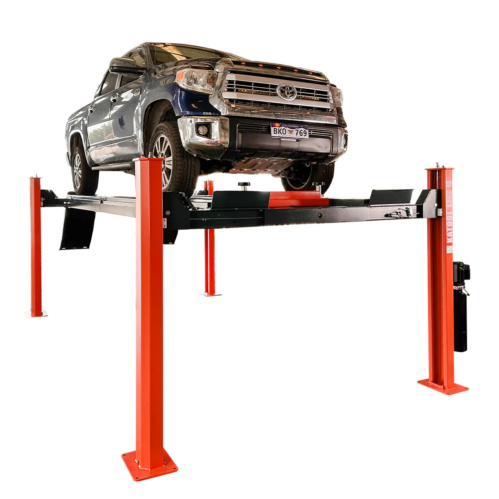 Katool KT-4H150 Heavy Duty 4-Post Alignment Lift 15,000lbs. Rolling Jack Included