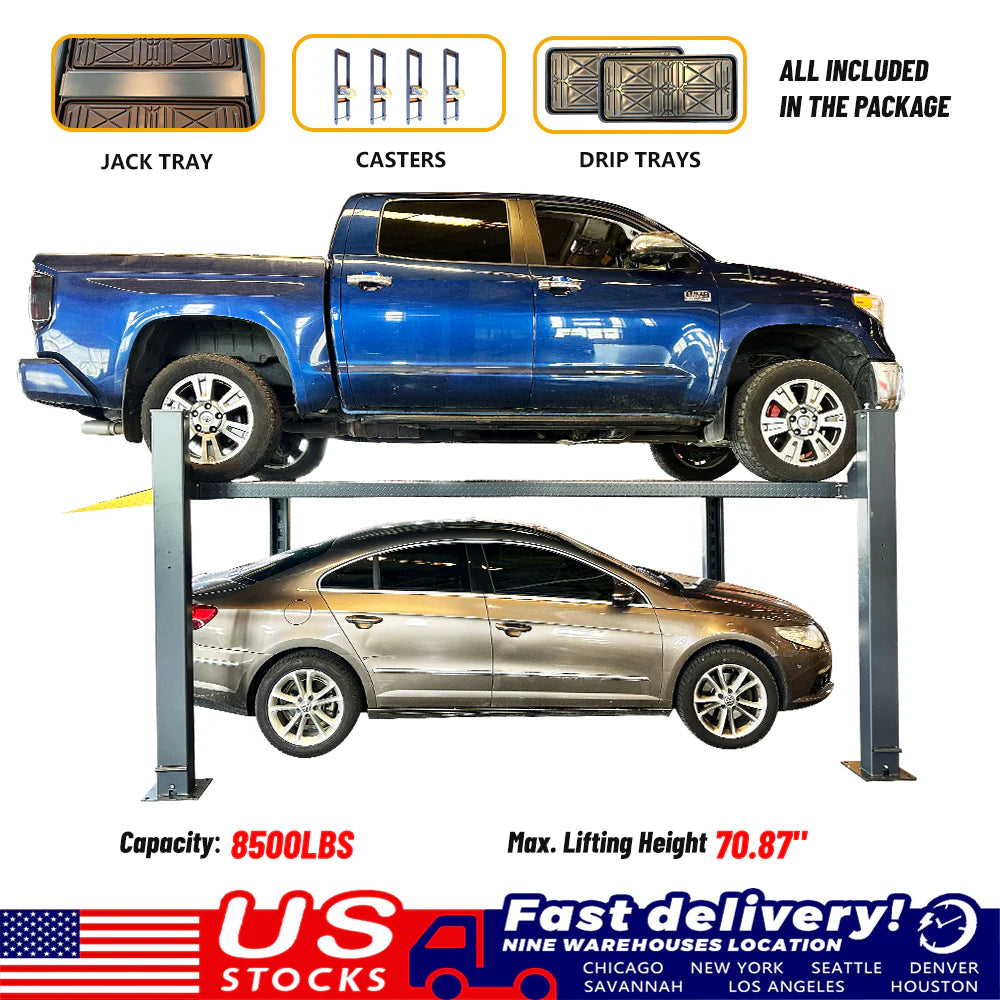 Katool KT-4H850 8,500Lbs Heavy Duty 4-Post Car lift *Shipping included*