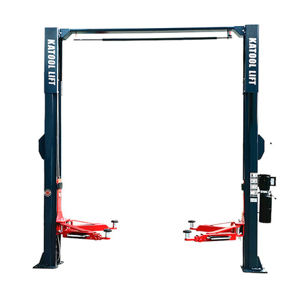 Katool KT-AS110D Two Post Asymmetrical Vehicle Lift 11,000lbs Single Point Lock Release