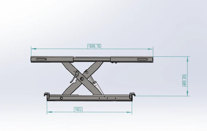 Katool KT-RJ50 Rolling Jack 5000 lbs. Lifting Capacity (Fits KT-4H110 lift and the KT-4H850)