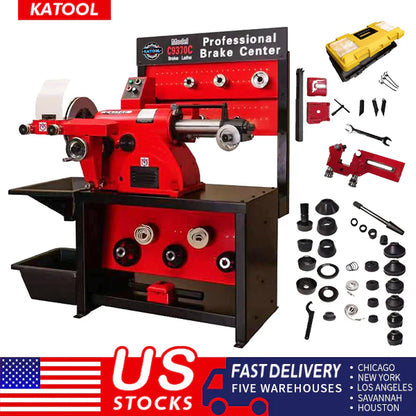 Katool Brake Lathe 110V – Car Brake Drum Cutting & Brake Disc Repair Lathe Machine