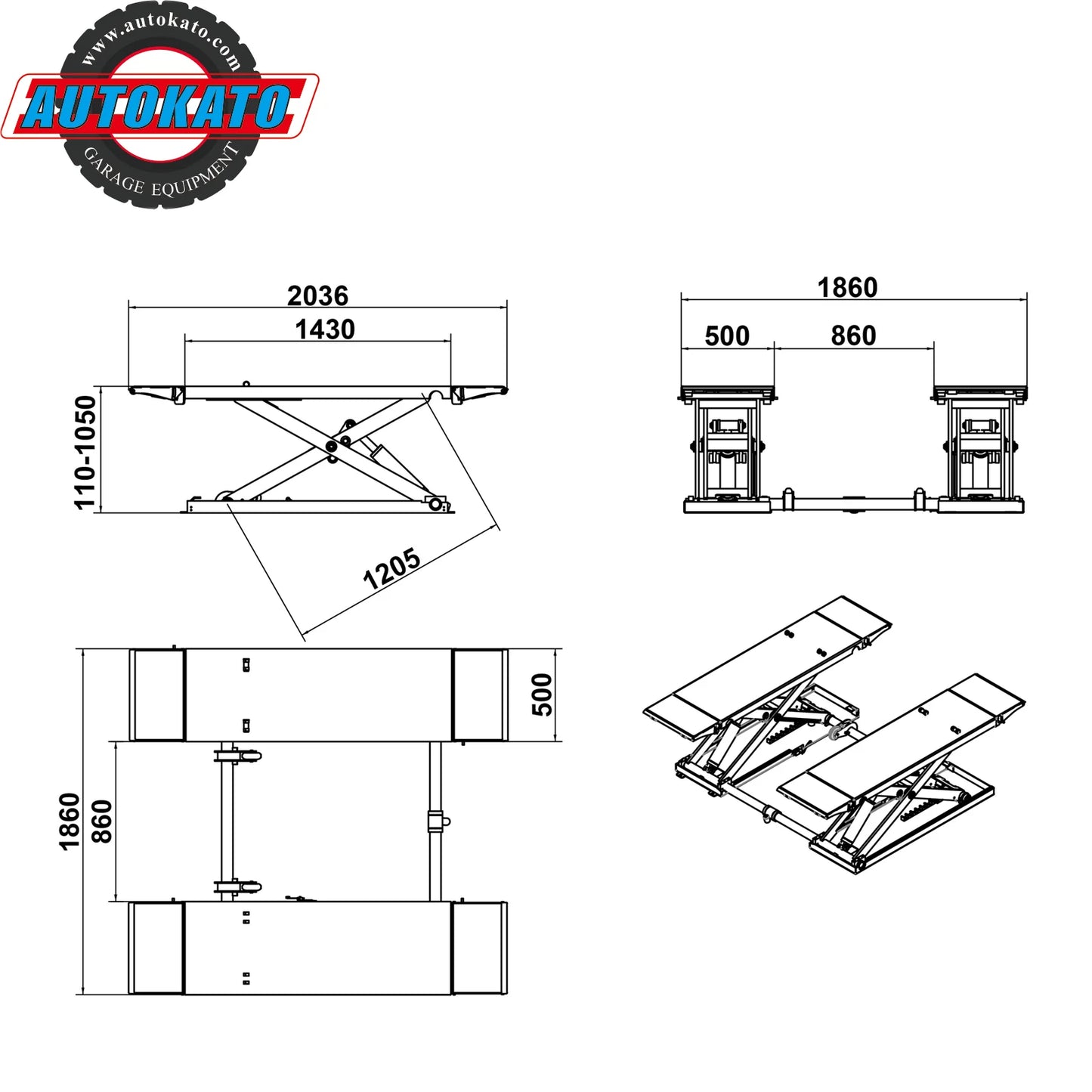 Katool X85-Electric Mid Rise Scissor Lift