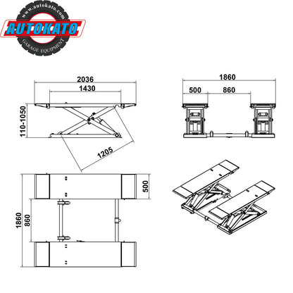 Katool X85-Electric Mid Rise Scissor Lift