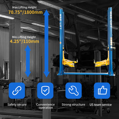 Katool ME-H1000 Two Post Vehicle Lift 10,000 lbs