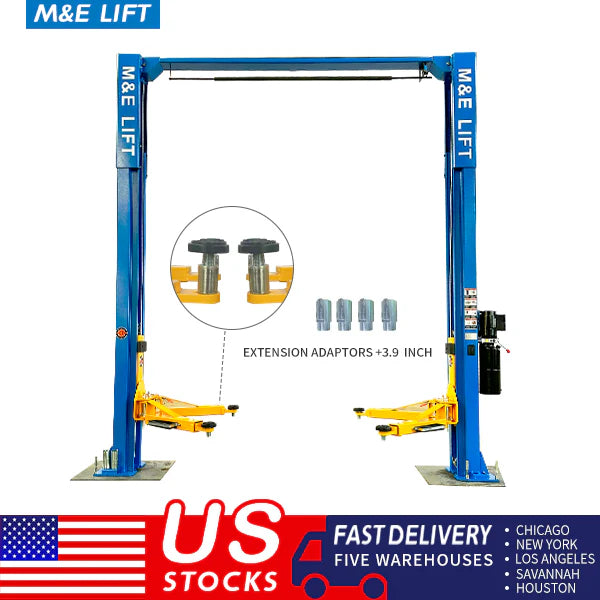 M&E 2 Post Lift 11000lbs Two Post Auto Lift Auto Truck Hoist Super Quality-ME-LM110S