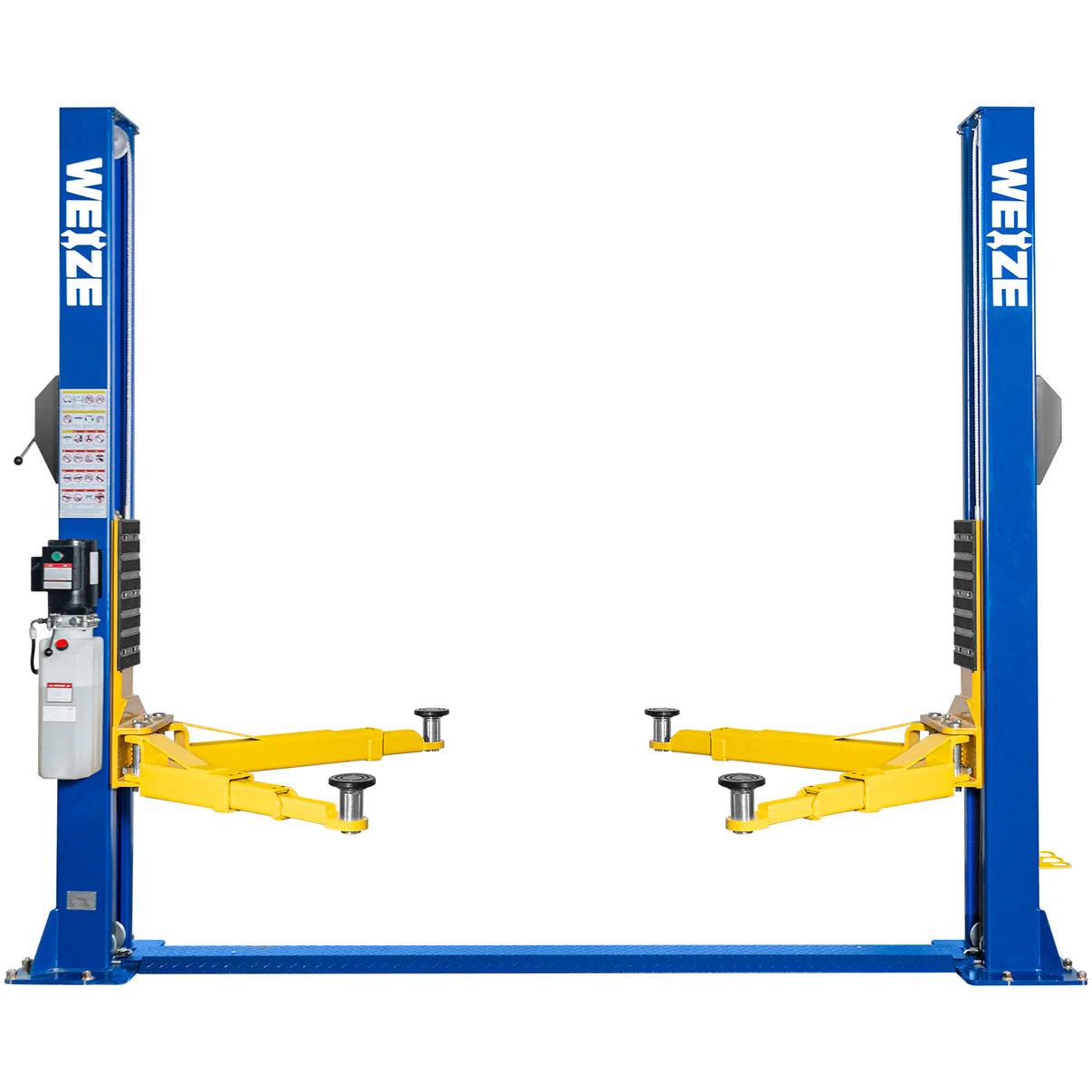 WEIZE 2 Post Automotive Car Lift, 12000 lbs Capacity, 220V 4HP Powerful Motor with Single Point Lock Release