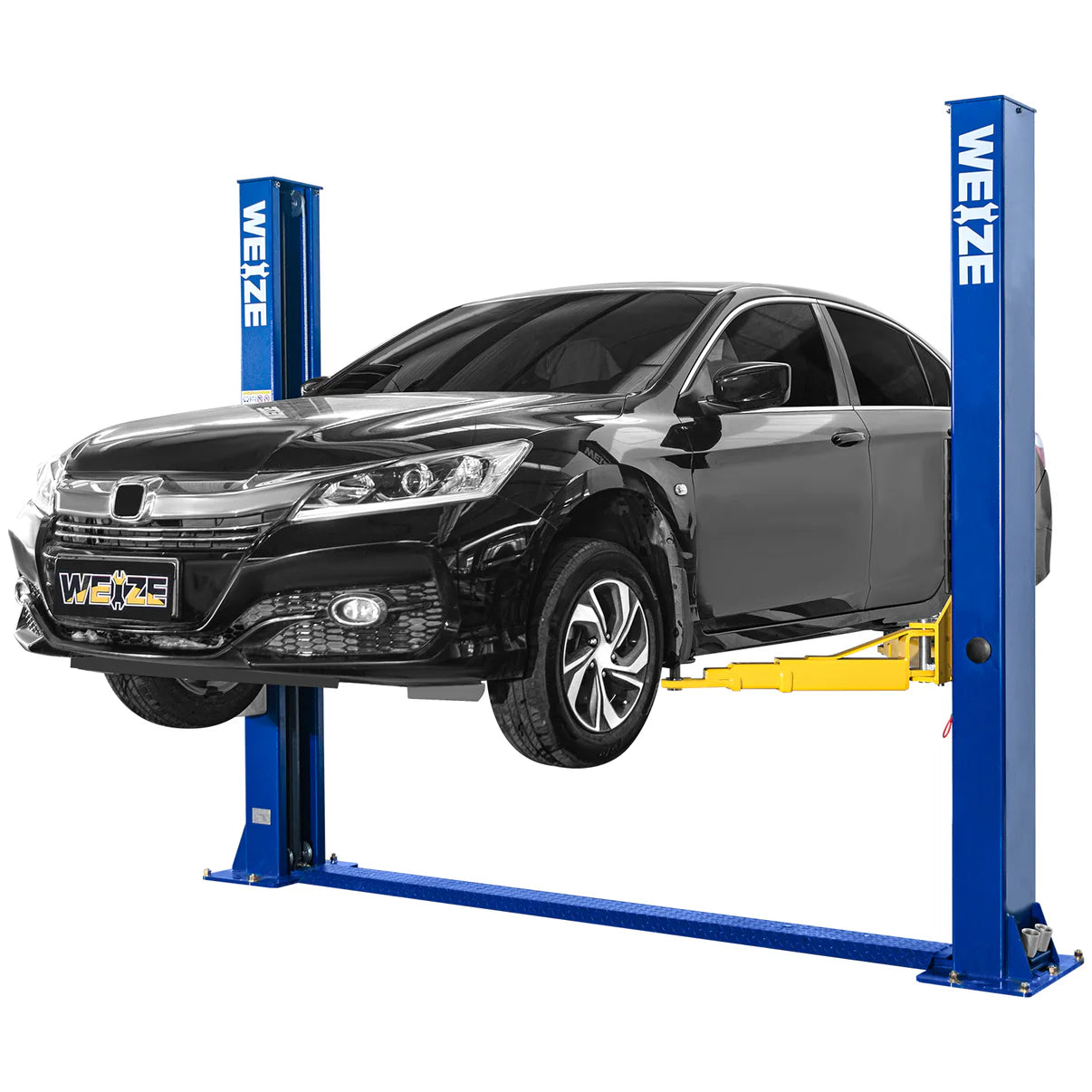 WEIZE 2 Post Automotive Lift, 11000 lbs Capacity with 220V 3HP Motor and Double Point Lock Release