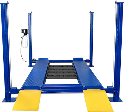 WEIZE 8500lbs 4 Post Car Lift with Caster Kits, Auto Car Storage Lift for Home Parking Garage