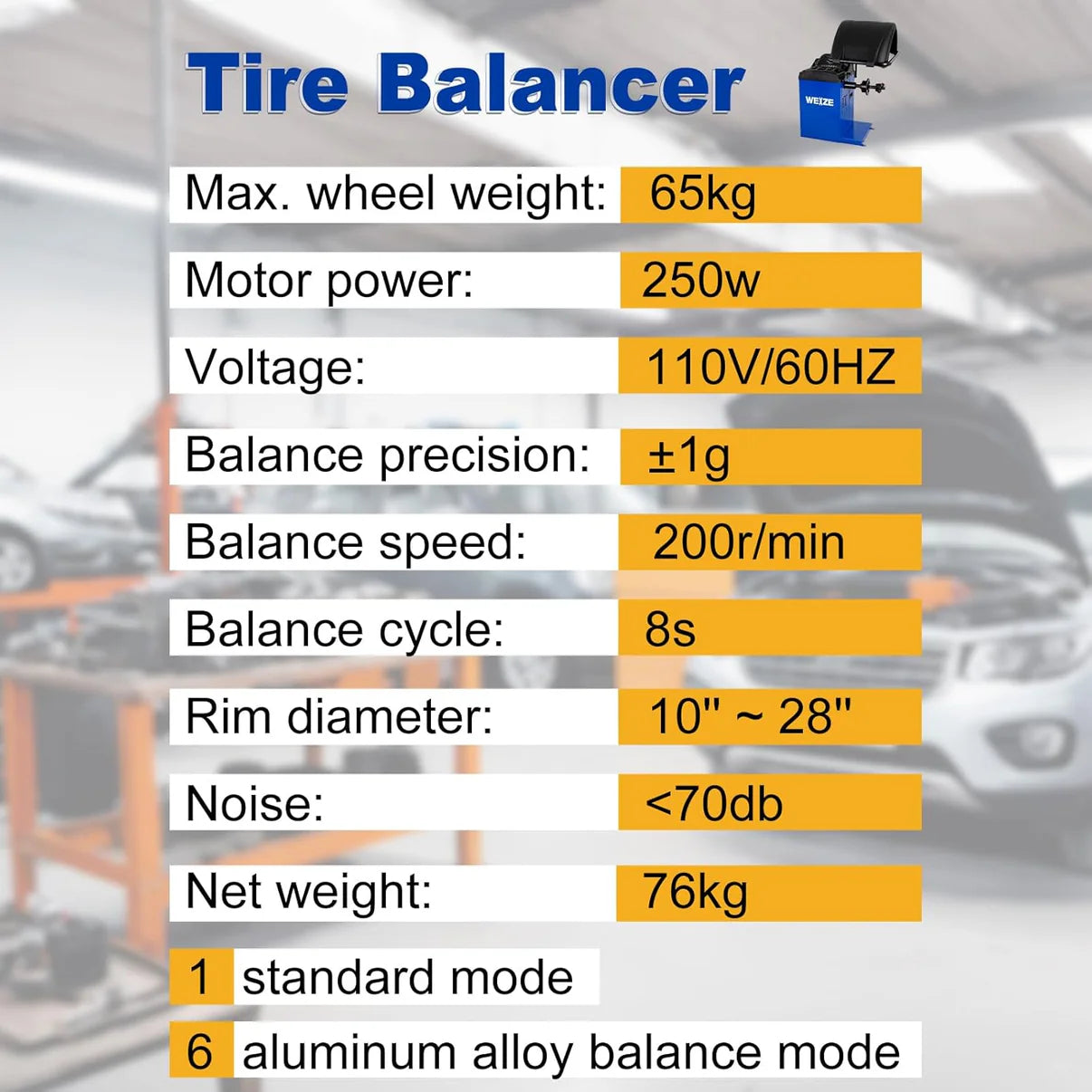 WEIZE New Tire Changer with Robo-Arm & Robo-Roller Tool, Electric Motor and 2 Helper Arms