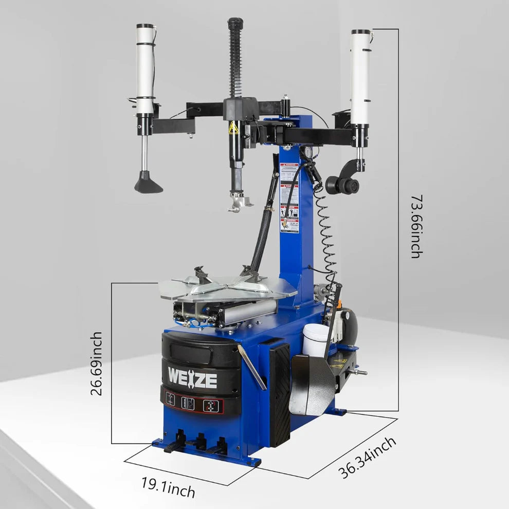 WEIZE New Tire Changer with Robo-Arm & Robo-Roller Tool, Electric Motor and 2 Helper Arms