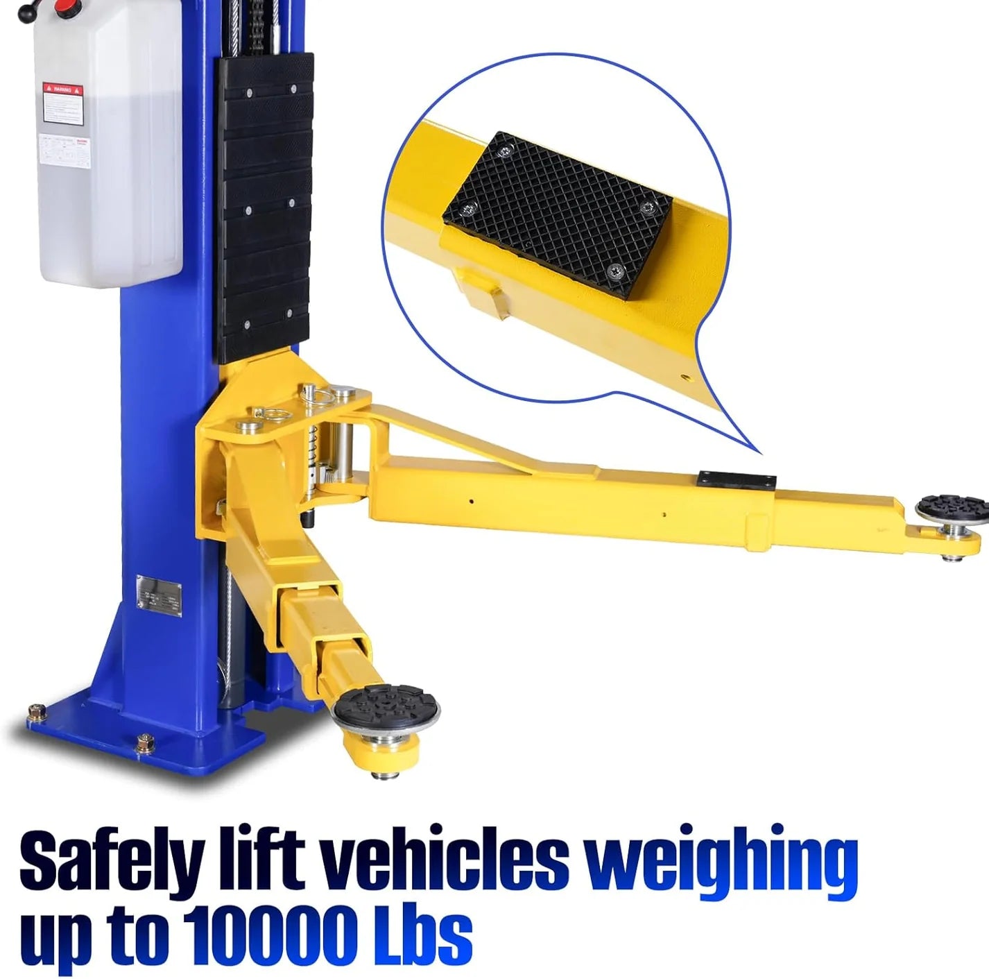 WEIZE 10000lbs 2 Post Car Lift with Double Point Release, 2 Post Overhead Auto Truck Tractor Lift for Repair Store