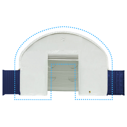 Front Panel with Winch Door for W20' Container Shelter