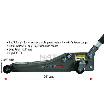 Floor Jack Low Profile Rapid Pump 2.5 Tons