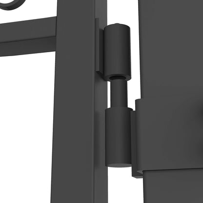 16x8 ft Dual Swing Driveway Gate with Star Pattern